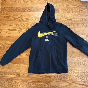 Nike Black and Yellow Men's Hoodie